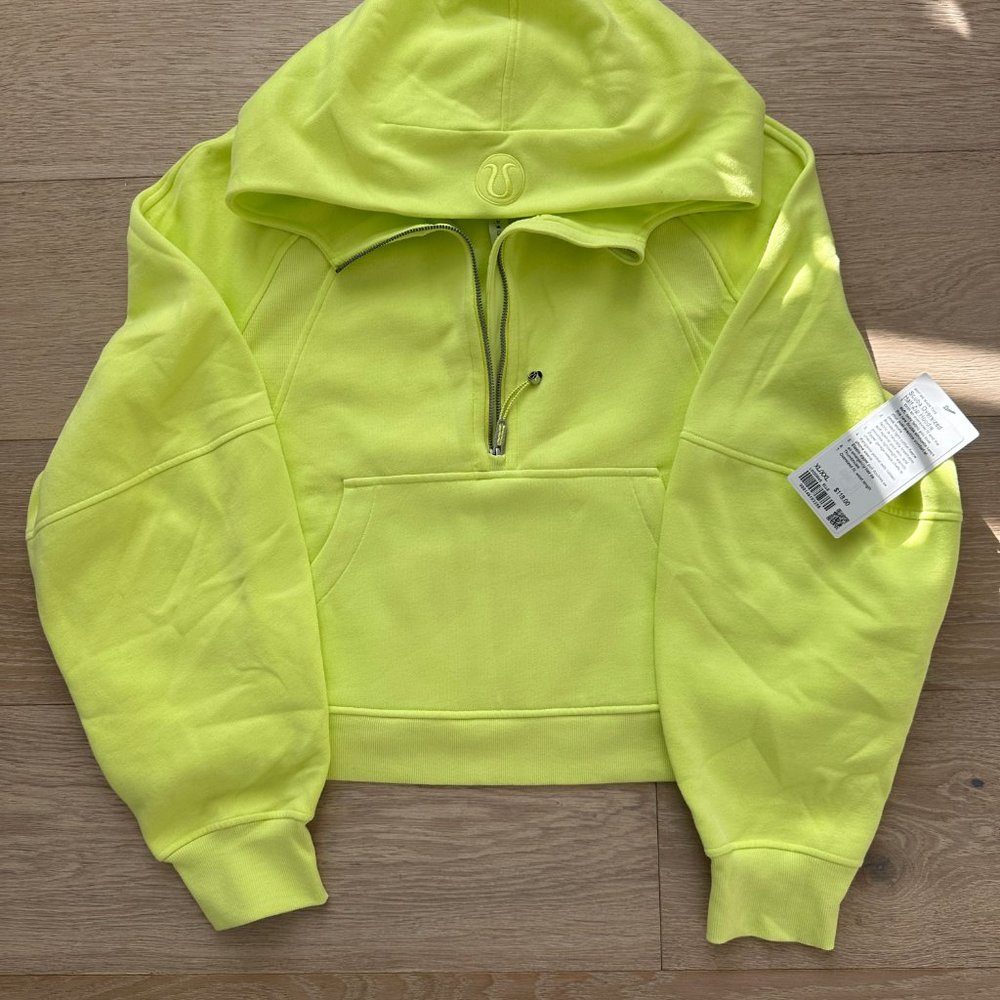 NWT Lululemon Oversized Scuba Hoodie in Electric Lemon Size XL/XXL